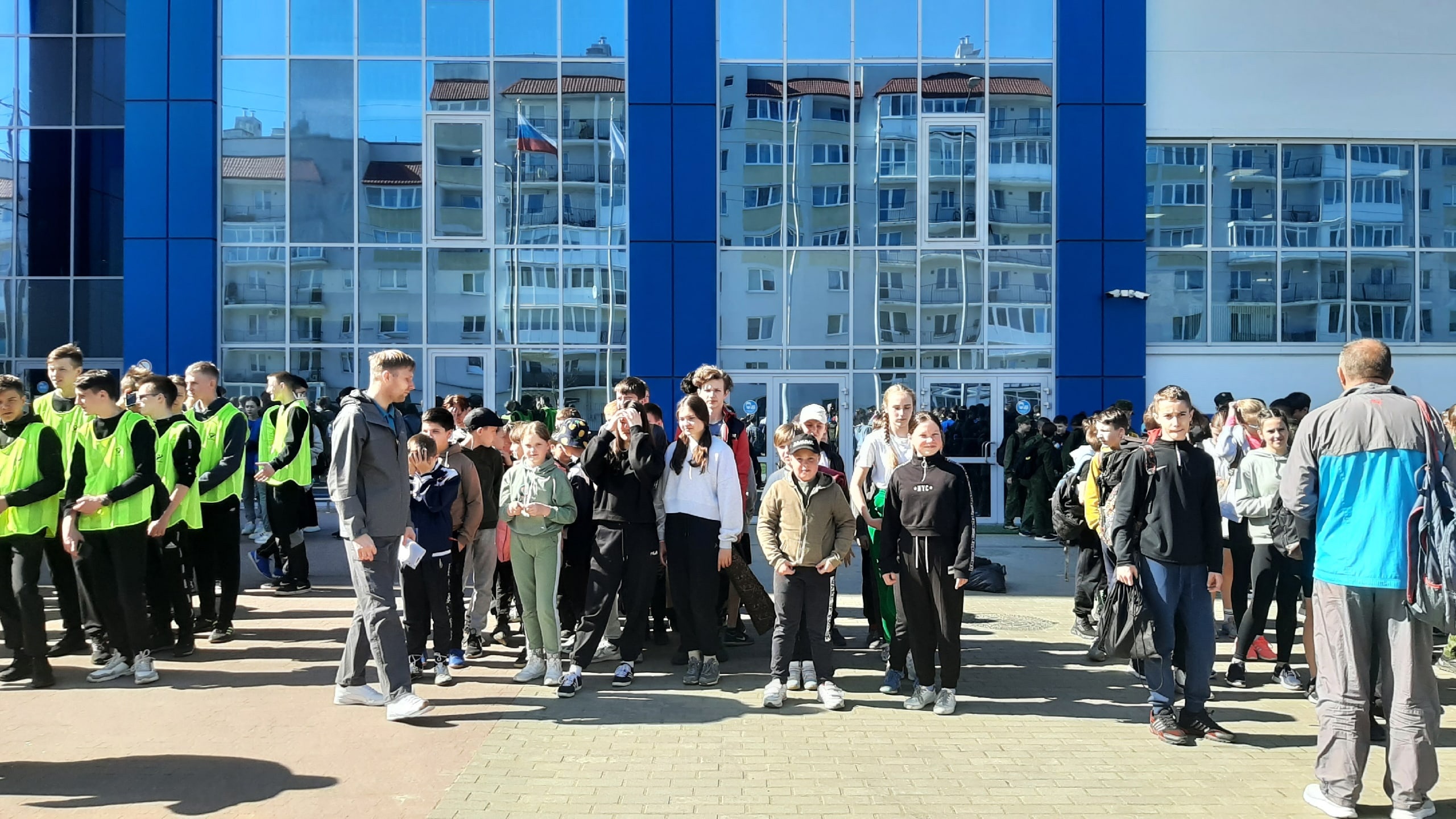 Военно-спортивный смотр кадетских классов региона.